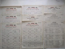 Rootes Group Lucas CAV Girling Parts Lists 1959