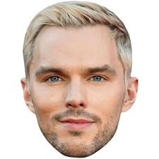 Nicholas Hoult Blonde Celebrity Mask, Flat Card Face, Fancy Dress Mask