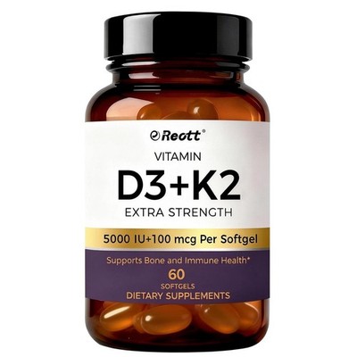 Nature s Key Vitamin D3 + K2 5000 IU + 100 mcg   Extra Strength Bone & Immune Su