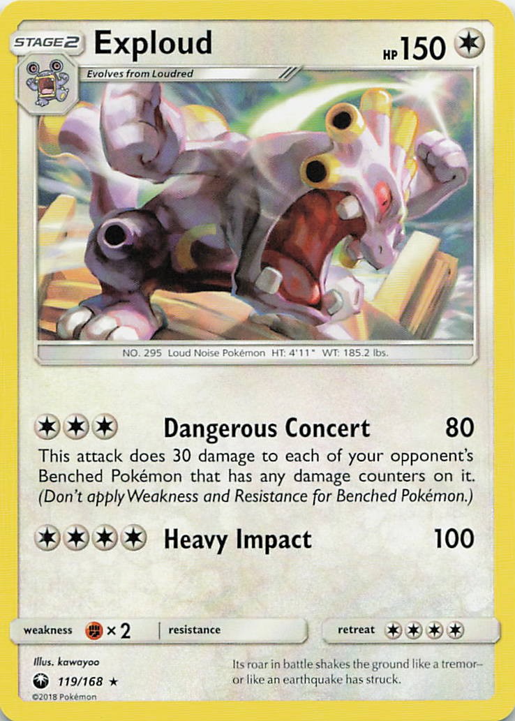 Exploud Rare SM - Celestial Storm 119/168 LP kawayoo
