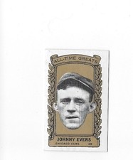 1963 Bazooka All-Time Greats Baseball #21 Johnny Evers Silver Topps Rare Cubs 21