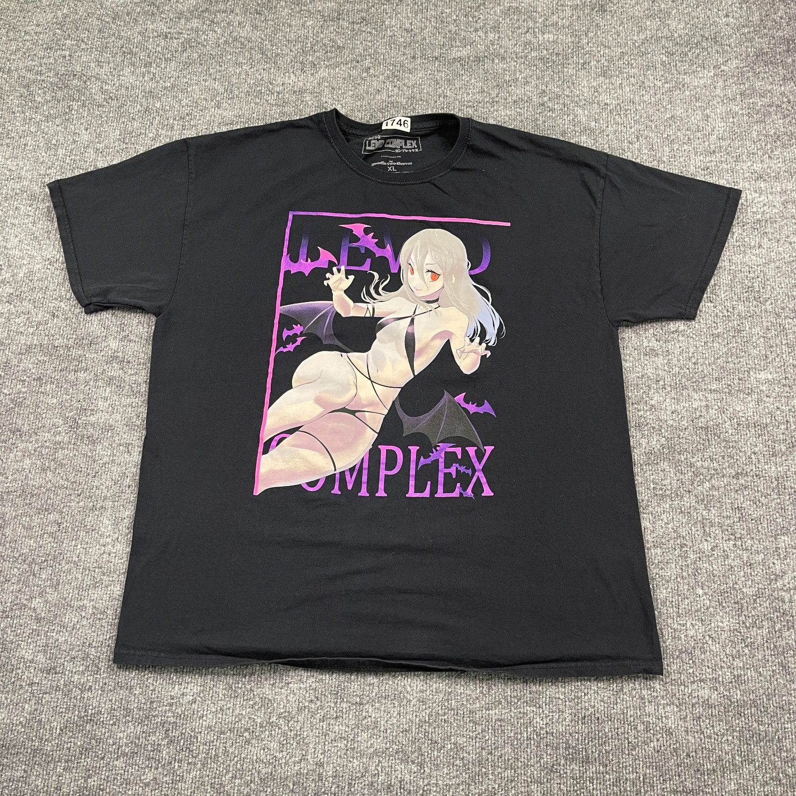 Camisa Súcubo Niña Anime Complejo Lascivo XL 23x28 Negra