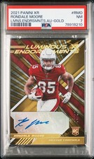 2021 Panini XR #RMO Rondale Moore Luminous Endorsements Auto Gold Rookie 04/10