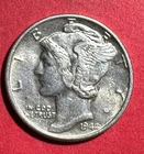 1944 US Mercury SILVER Dime! Choice AU Details! FSB! Old US Coin!