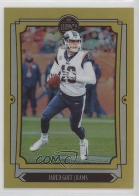 2019 Panini Legacy Premium Edition Gold Prizm 10/25 Jared Goff #58 r7o