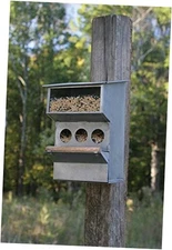 Colonial Tin Works Backyard Buddies Birdfeeder (Grey) (1) 