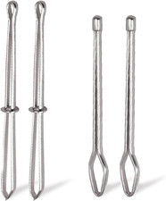 4 Pcs Bodkin Drawstring Threaders,Metal Drawstring Threader Tweezers Easy Quick 