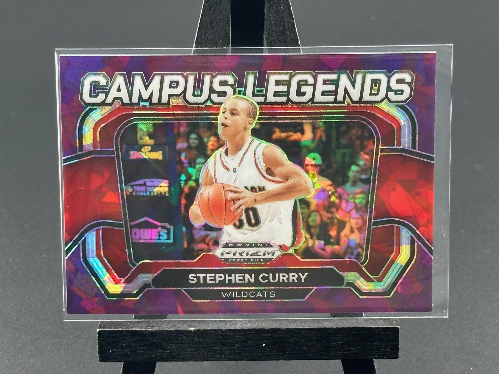 2024 Panini Prizm Draft Picks Campus Legends Purple Ice #2 Stephen Curry /149