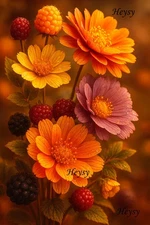 Woman Holding Colorful Bouquet – Printable Wall Art, Art Print File