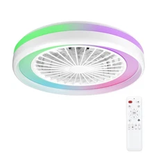 20in Ceiling Fans with Lights Ceiling Fan w remote control white Indoor Outdoor