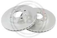 2X A.B.S. Bremsscheibe 18546 Grauguss FüR Honda Jazz 2 DSI GD5 GE2 Idsi GD1