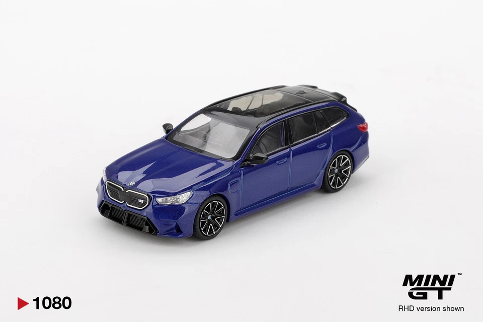 TRUESCALE MINIATURES MINI GT 1/64 BMW M5 TOURING (G99) MARINA BAY BLUE METALLIC (RHD)