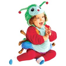 Infant Girls Colorful Caterpillar Hooded Tunic Halloween Costume 6-12 Mo