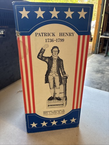 Vtg 1976 McCormick Distilling Whiskey Decanter The Patriots Patrick Henry W/box - Picture 13 of 16