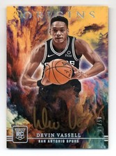2020-21 Panini Origins Rookie Autographs - Devin Vassell Gold Ink Auto 5/10 RC
