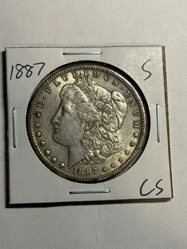 1887 S San Francisco Morgan Silver Dollar AU Better Date