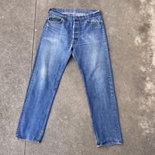 Vintage vtg 1980's 1970's Levi  s 501 made in USA Medium Wash Jeans 34x32