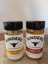 2 Pack Kinder's Seasoning Lemon Herb Chicken and Veggie Rub 6.3 oz each