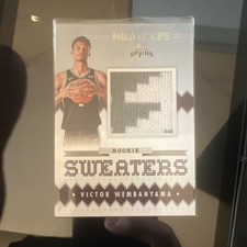 2023-24 Panini Hoops Rookie Sweaters Victor Wembanyama San Antonio Spurs RSW-VWE