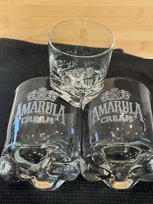 AMARULA CREAM WHISKEY/ON THE ROCKS GLASS  HEAVY  BASE  -3