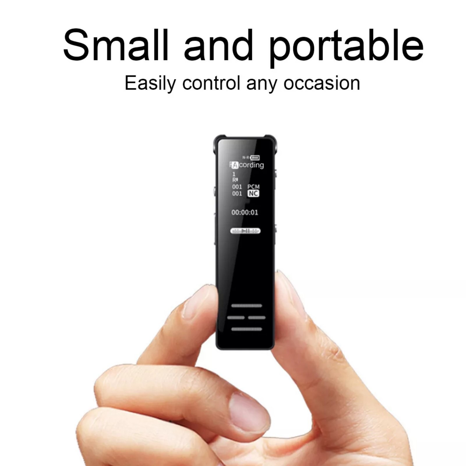 - Hd Voice Activated Recorder With Mp3 Playback 77x20mm