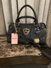 vintage brown leather juicy couture purse shoulder bag 