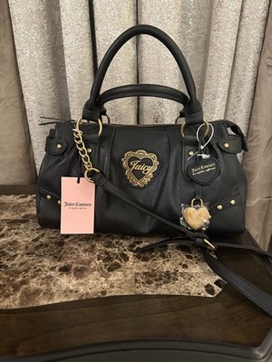 vintage brown leather juicy couture purse shoulder bag 
