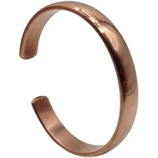 Unique Lead-Free Copper Bracelet - Adjustable 7 Inch Size, Hand Crafted Elegance