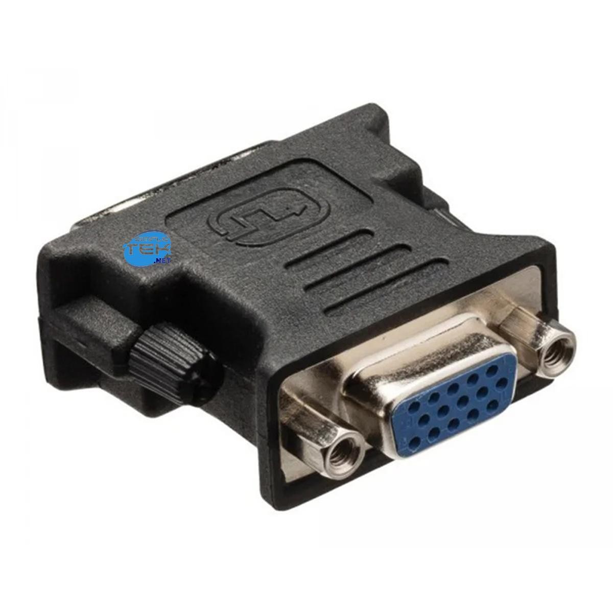 WANDLER ADAPTER DVI Zu VGA DVI-A 12+5 PIN MÄNNLICH VGA WEIBLICH SCHWARZ - Bild 2