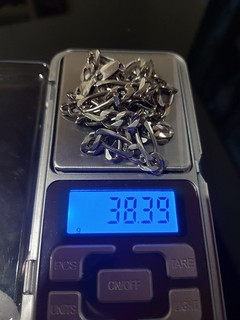 Chaîne Argent 925% 38 39 gr Fermoir Cassé