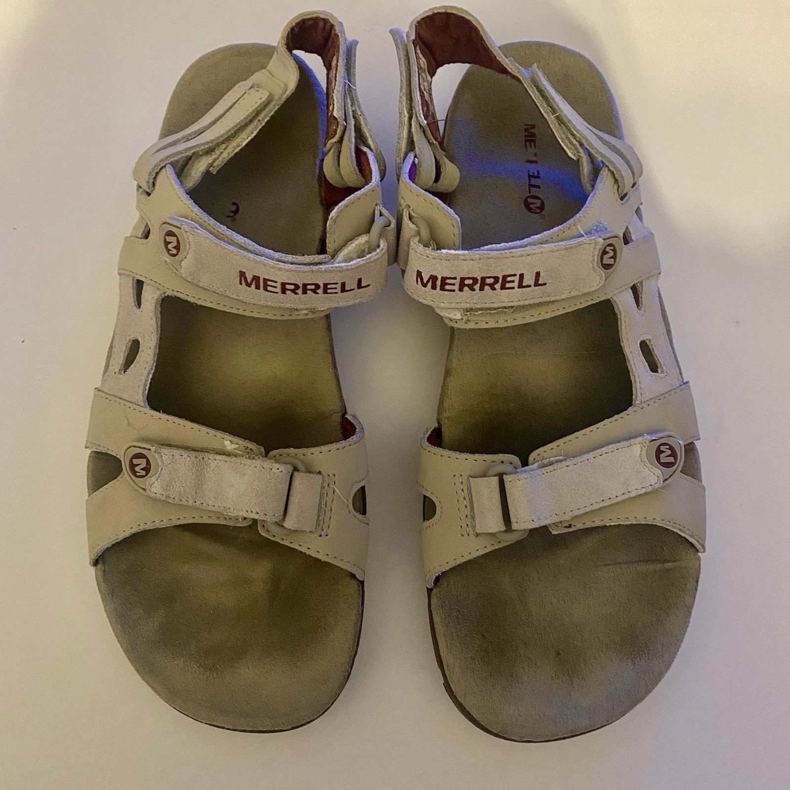 Merrell sandali donna convertibili grigi punta aperta gancio e passante J124114C taglia 11
