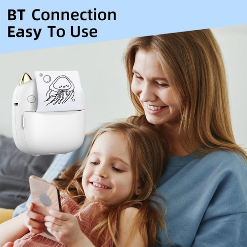 Mini Drucker Bluetooth Fotodrucker Mobiler Thermo Drucker Handy Taschendrucker - Bild 13 von 16