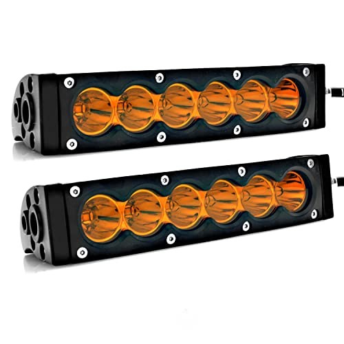 AngelMa Series 7inch Led Light Bar Amber Single Row Driving Working Offroad - Picture 8 of 8