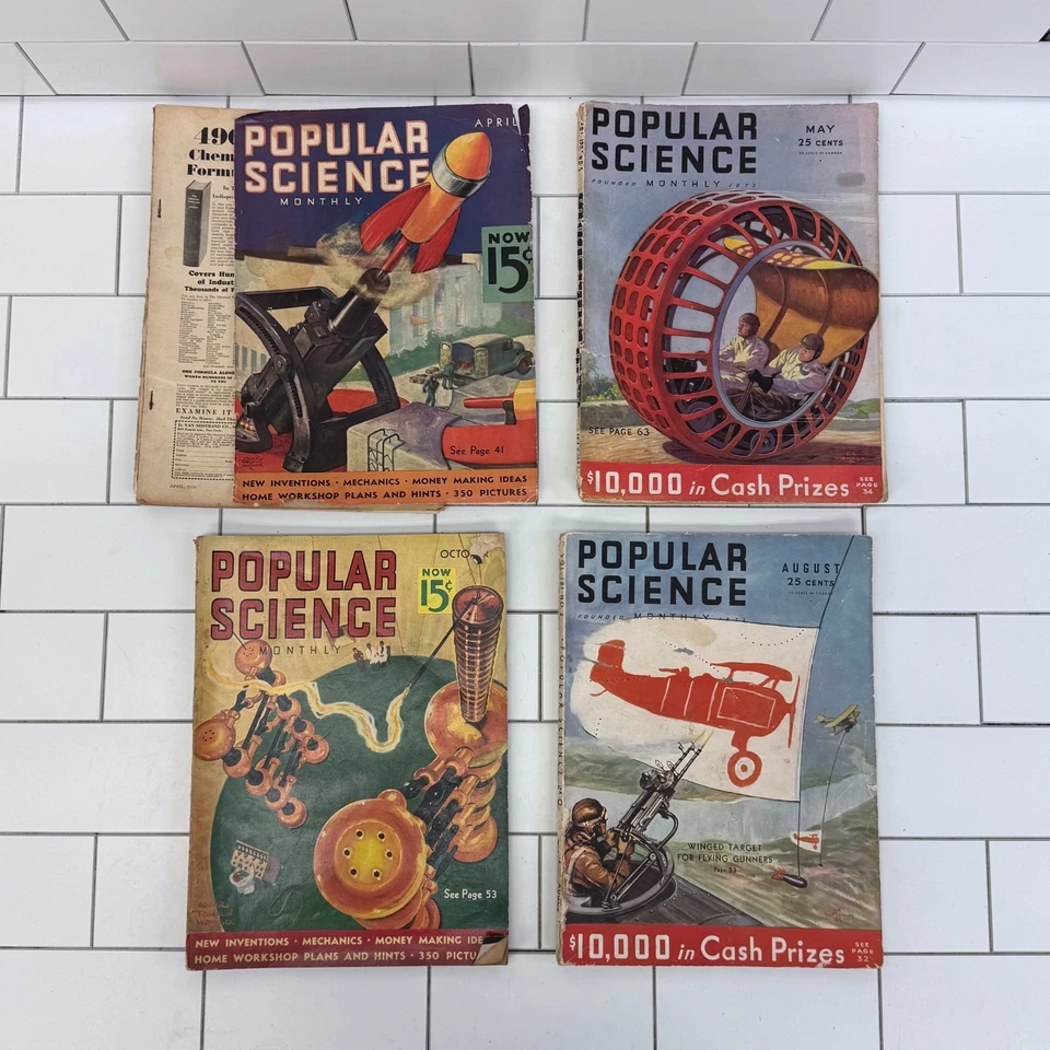 Popular Science Magazines, Lot of 14, 1930-37 - Image 2 of 4