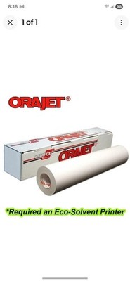 Orajet 3164 Printable Adhesive (Eco-Solvent Printer) 30''x 50yds **FREE SHIPPING*