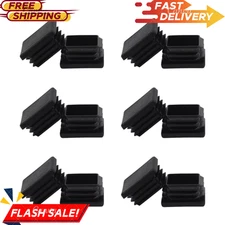 2 Inch 2X2 Square Tube End Cap Plastic Plugs 12 Pack, 2 Inch 2X2 Square Tubing