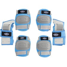 NEW Fenix Boys Blue Bike Bicycle Elbow and Knee Pad Set with Gloves