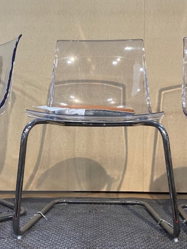 IKEA TOBIAS Chair, Clear/Chrome Plated Steel, 803.496.71 IKEA TOBIAS Chair, Clear/Chrome Plated Steel, 803.496.71