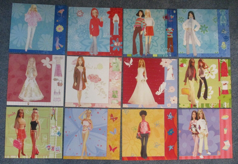 #6-Lot of 12 Barbie Fashion Images Small Posters Approx. 10.5