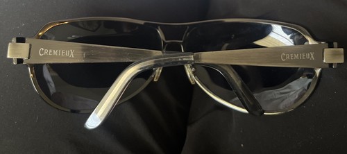 Cremieux Hand Made Sunglasses Gun Metal Frames w/ Smoke Lens 67–1 2–125 - Picture 10 of 11