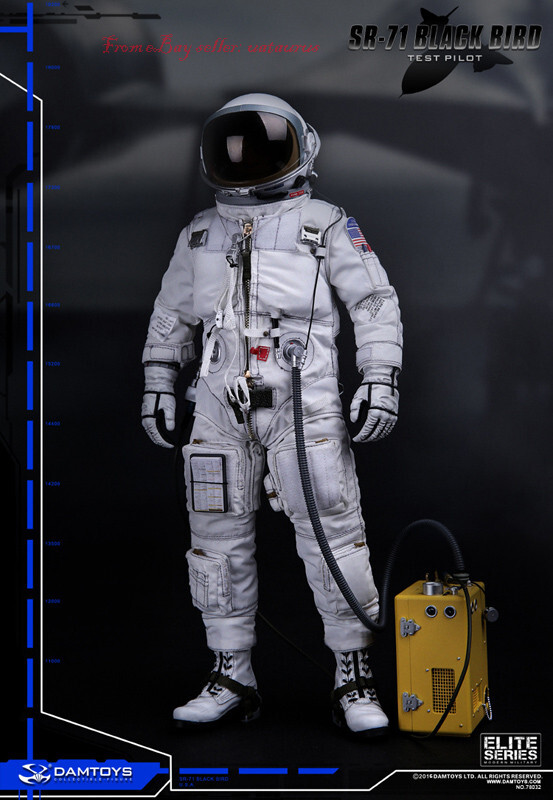 Perfect Damtoys 78032 1/6 Sr-71 Black Bird Test Pilot New In Stock