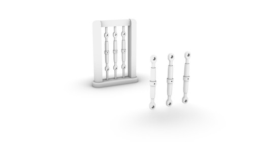PROPER PLANE RD-005-48 TURNBUCKLE SET (48 PIECES) 1/32 FOR WINGNUT WINGS - Picture 2 of 5