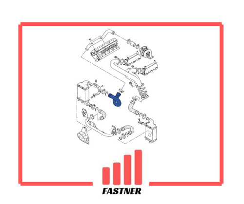 Fastner Tubo Manguito Intercooler 1 Turbo Skoda Superb 2.5Tdi 3B0145828H - Imagen 2 de 2