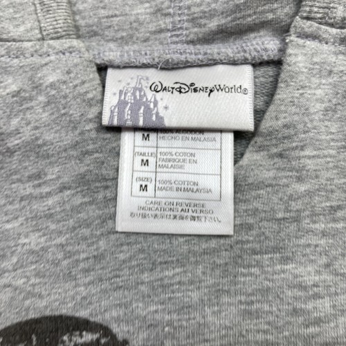 Vintage Walt Disney Parks World Pullover Felpa con Cappuccio Donna Grigio Medio - Foto 4 di 7