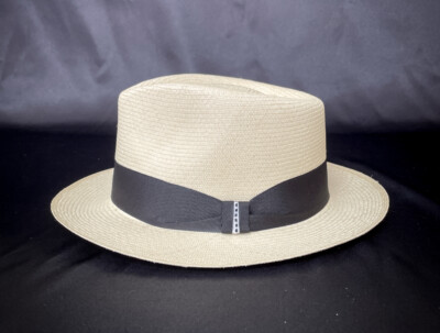 Original Panama Hat Ecuador MEN - WOMAN ''HABANO'' Size 59cm Brim 5.5 cm 17 Weaves