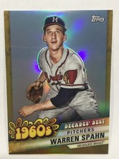 2020 Topps Series 2 Warren Spahn Decades Best Gold 31/50 #DBC-16 HOF Braves Card