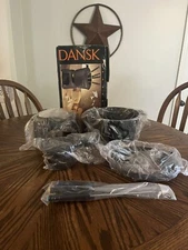 Vintage Dansk Cast Iron Fondue Set Complete Original Box