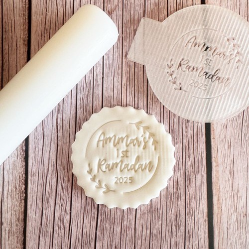 1. Ramadan Cupcake Prägung | Personalisierter erster Ramadan Party Dekoration Name - Bild 3 von 3