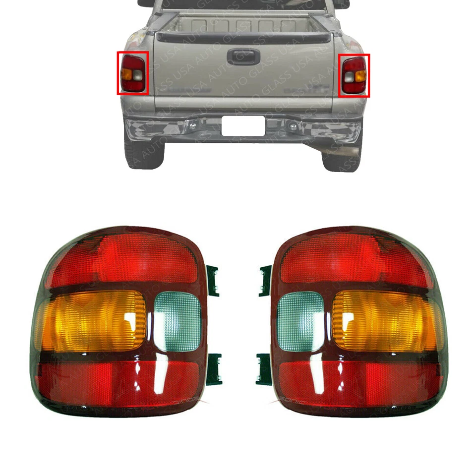 Juego de 2 luces traseras halógenas para Silverado Sierra 1500 1999-2003 Foto 2 de 4