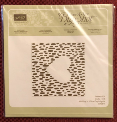 Stampin Up Sizzix Big Shot SWEETHEART Textured Embossing Folder Love ...